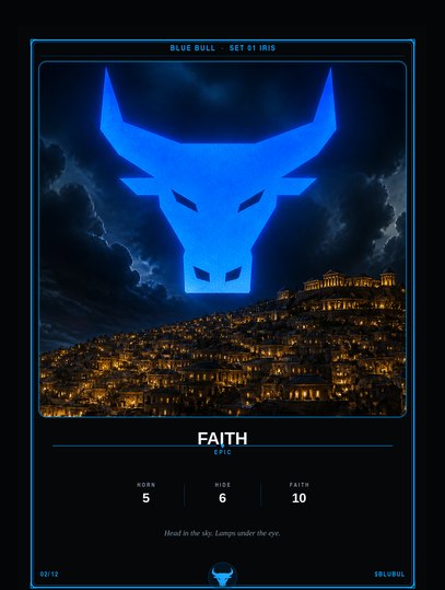 Faith — Epic. Head in the sky. Lamps under the eye.